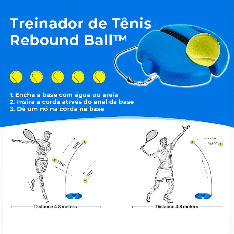 O Brinquedo® - Treinador de Tênis Rebound Ball™