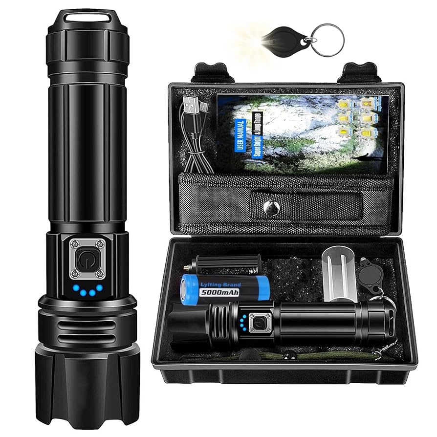 LumenX Pro™ - Lanterna Tática com 20.000 Lúmens