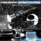 LumenX Pro™ - Lanterna Tática com 10.000 Lúmens