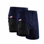 Kit 2 Shorts Compressão 2 em 1 - PROFIT APEX [COMPRE 1, LEVE2]