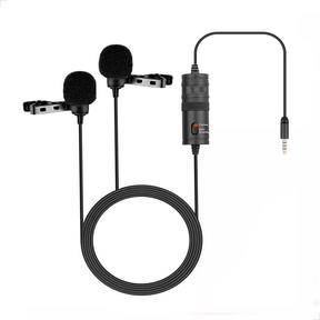 Microfone de Lapela Sem Fio Vlog Compatível Tipo C e iPhone