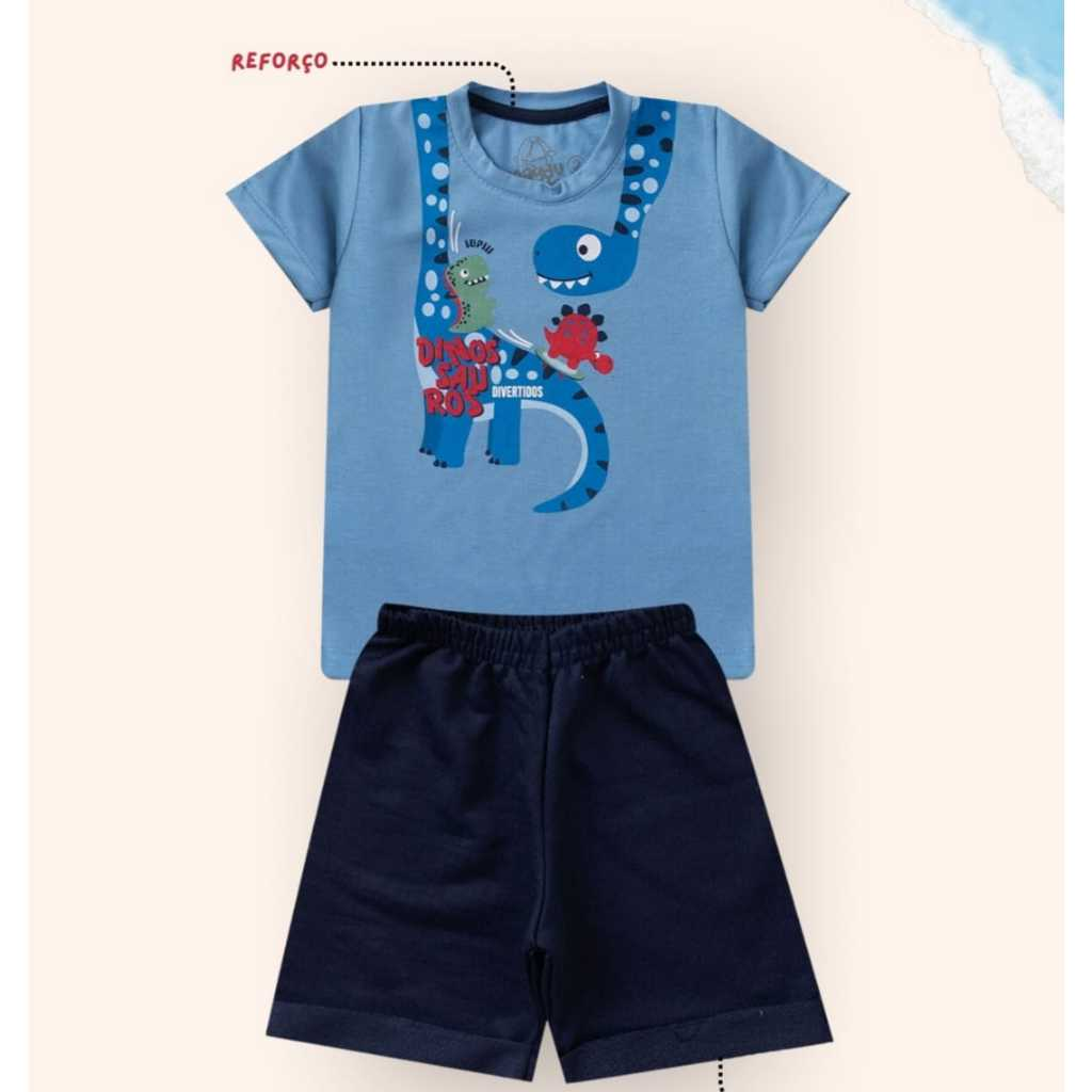 Kit 10 peças de Roupa Conjunto Infantil e Juvenil Menino Tamanho 01 ao 16