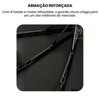 Guarda Chuva Automático Grande Reforçado Contra Vento Impermeável 102 cm De Diâmetro Linha Premium