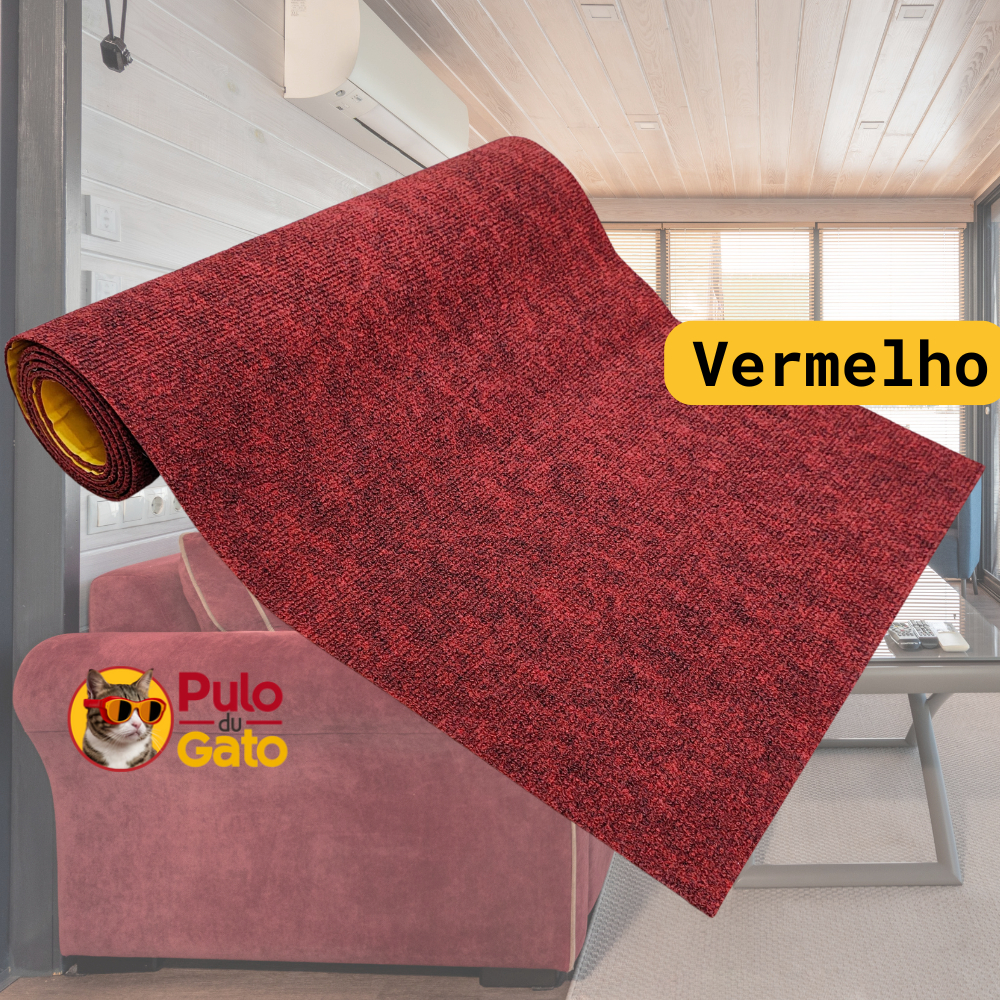 Arranhador Adesivo Protetor Sofá Cama - Carpete Premium Fixação Gold