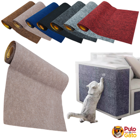 Arranhador Adesivo Protetor Sofá Cama - Carpete Premium Fixação Gold