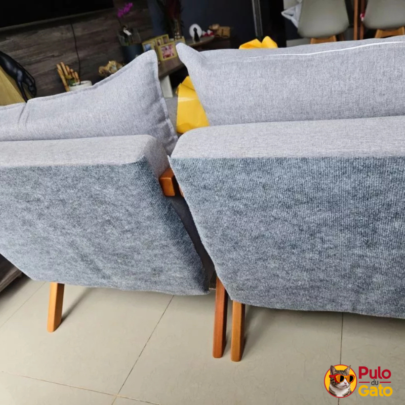 Arranhador Adesivo Protetor Sofá Cama - Carpete Premium Fixação Gold