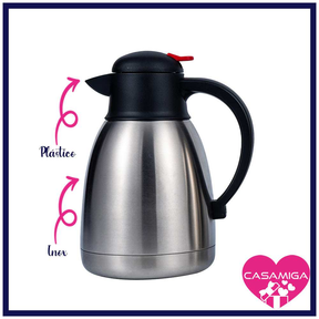 Garrafa Bule Parede Dupla Inox 1l Class Home