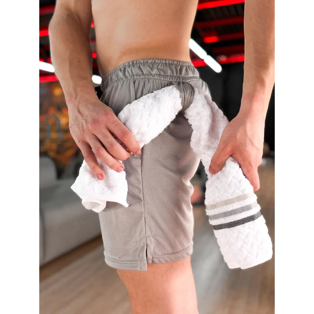 KIT 4 ou 2 Bermudas 2 em 1 Masculina SPORT de Compressão para Treino Dry Fit 3 bolsos