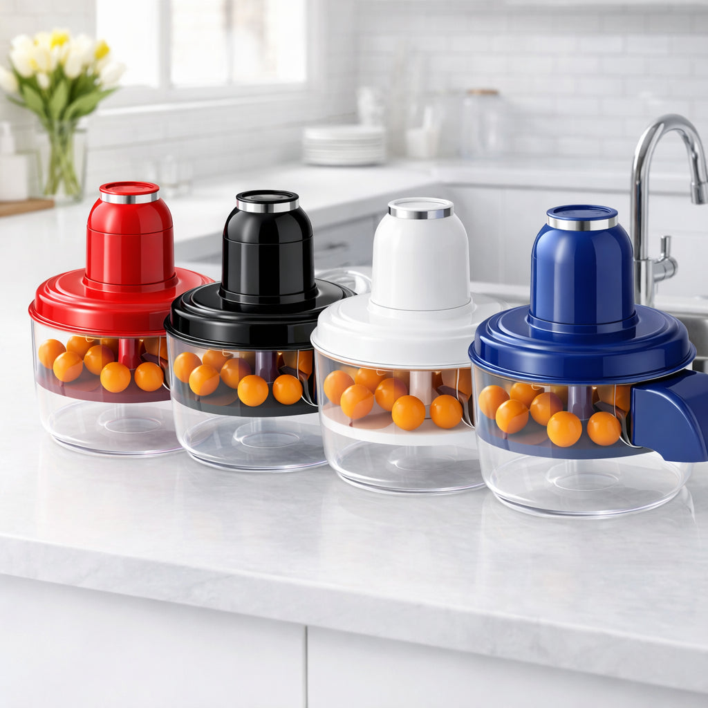 Descascador Elétrico Bivolt para Alho e Frutas com Lâminas Seguras
