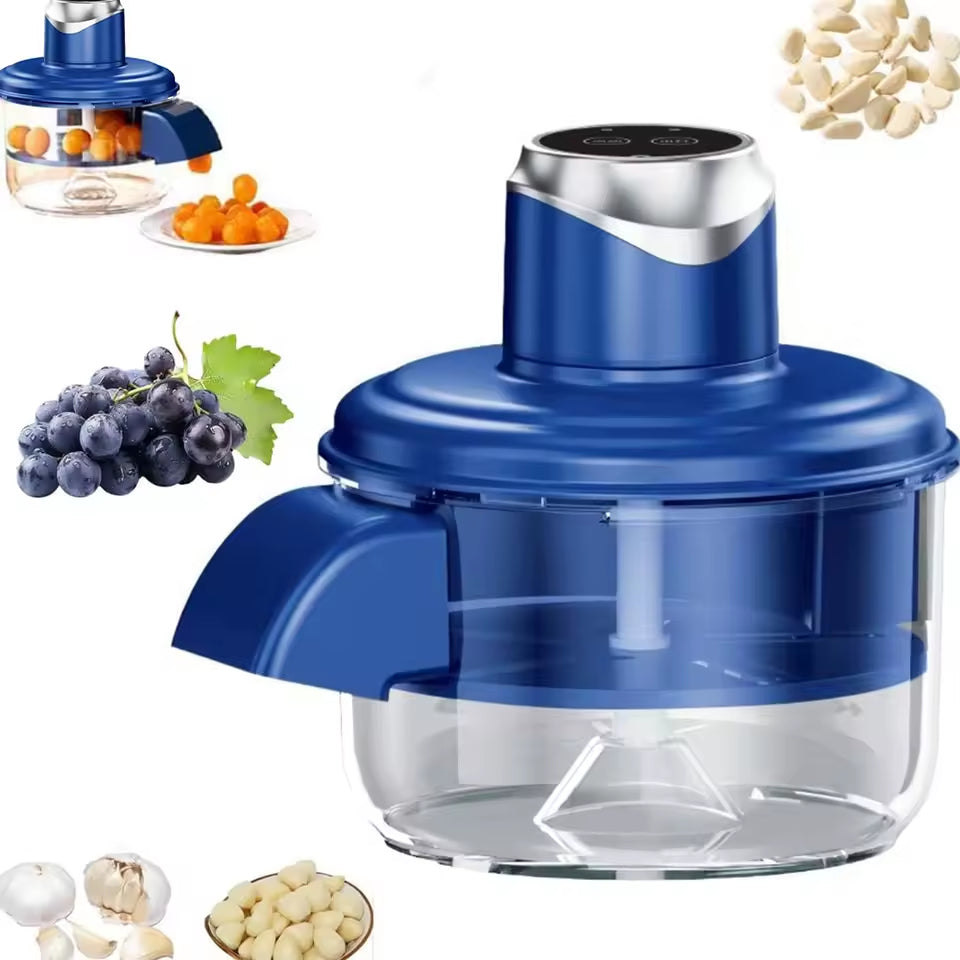Descascador Elétrico Bivolt para Alho e Frutas com Lâminas Seguras