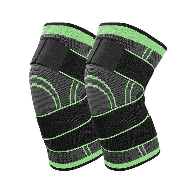 KIT 2 Joelheira Esportiva Elástica de Compressão Masculina e Feminina Basquete Voleibol Esporte