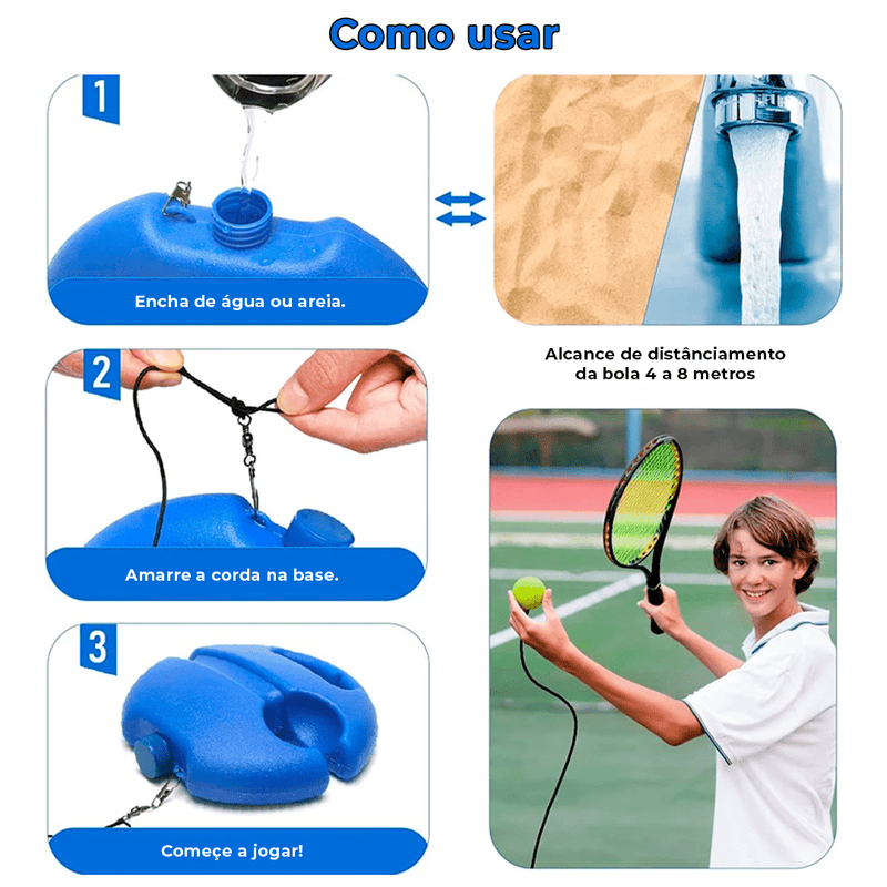 O Brinquedo® - Treinador de Tênis Rebound Ball™