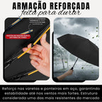 Super Guarda Chuva Automático Grande Reforçado Contra Vento Impermeável Linha Premium
