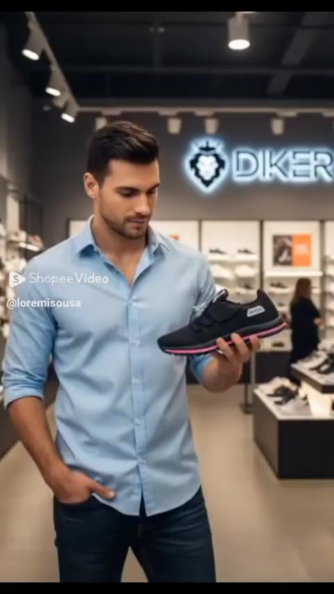 Tênis Feminino Masculino Diker Esportivo Caminhada Academia