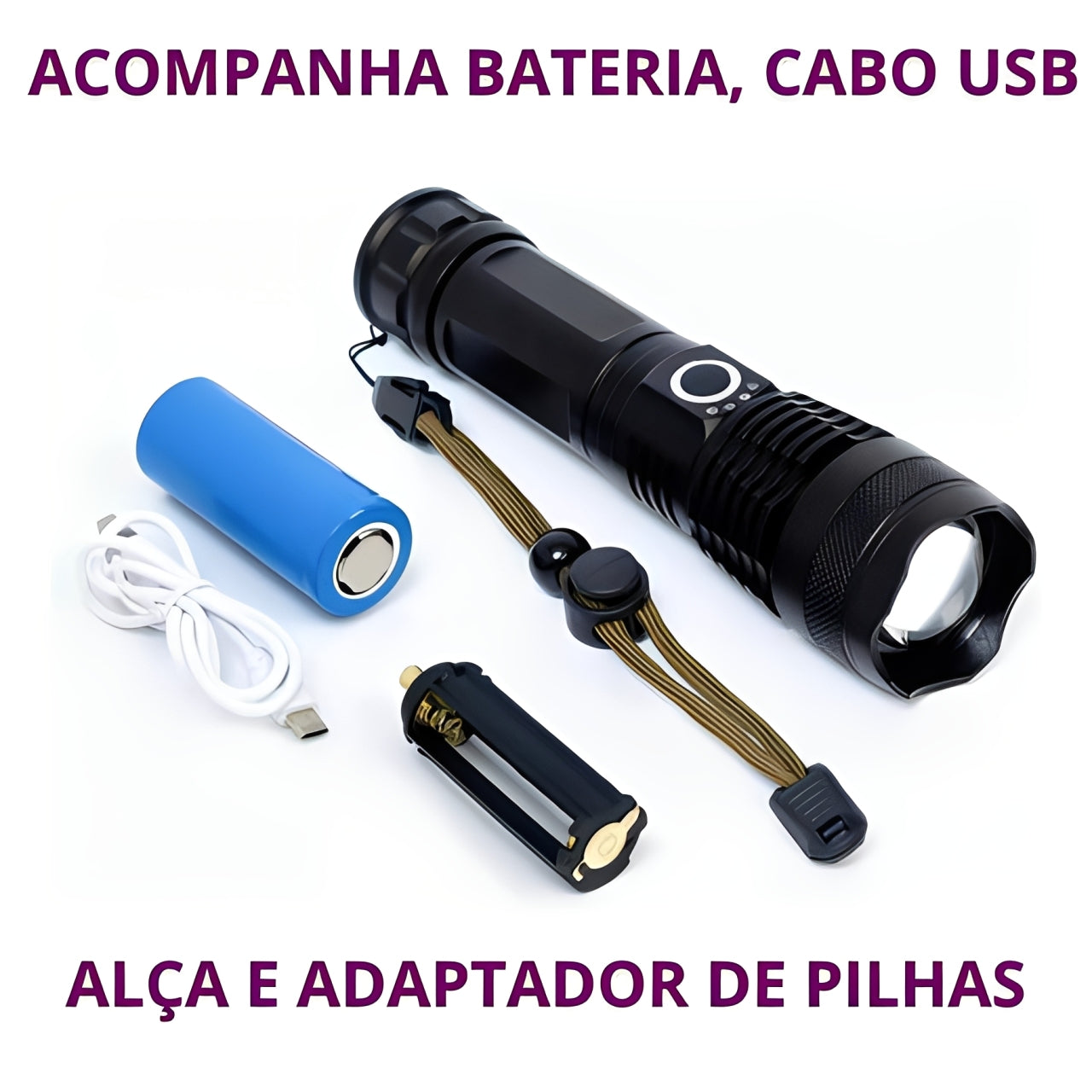 LumenX Pro™ - Lanterna Tática com 10.000 Lúmens