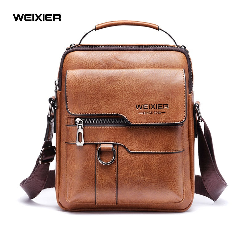 Bolsa Masculina Transversal de Couro